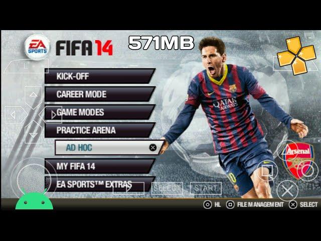 FIFA 14 PSP Game For PPSSPP Emulator On Android Mobile Device | Gameplay