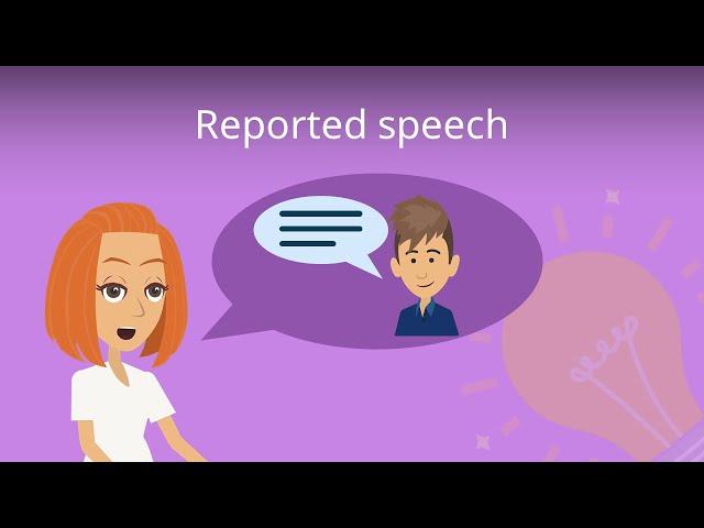 Reported Speech / indirekte Rede Erklärung auf deutsch!