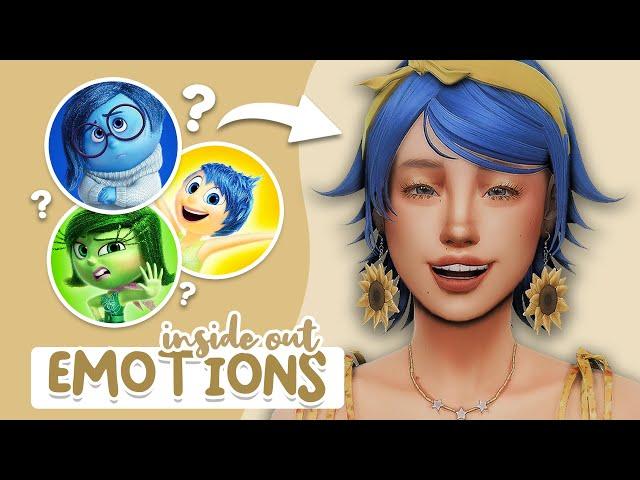 Making INSIDE OUT Emotions as Sims! | Sims 4 Create a Sim