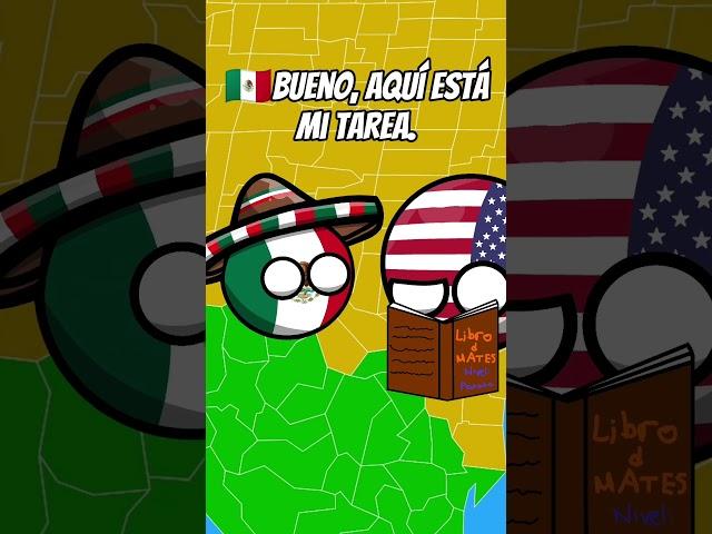 México hace su TAREA con E.E.U.U (Humor) #countryballs #mexico #usa #humordepaises #xd