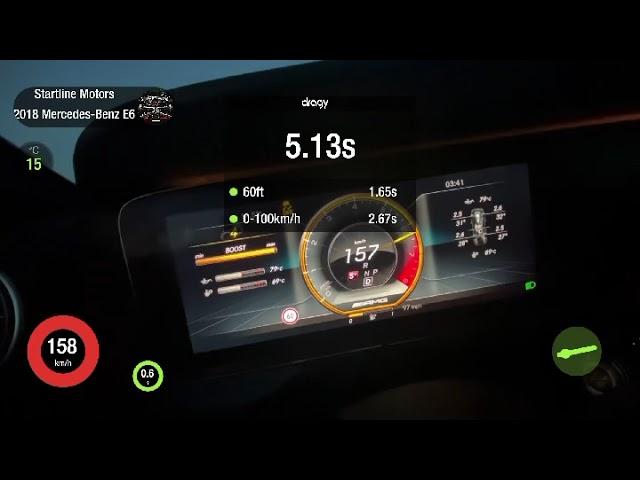 MB E63S AMG W213 Startline Motors 1000HP acceleration 1/4 mile 9.89 sec