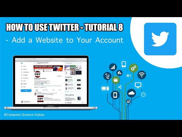 How to USE Twitter on a Computer - Add a Website to Your Account | Tutorial 8