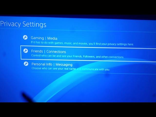 How to make your ps4 account private