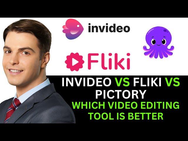 INVIDEO VS PICTORY VS FLIKI WHICH EDITING TOOL IS BETTER 2024! (FULL GUIDE)