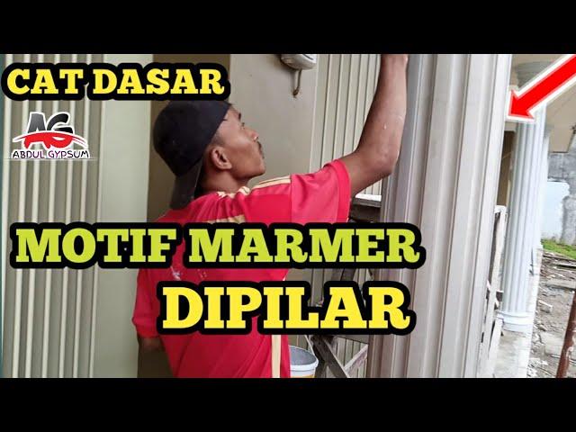 CAT DASAR MOTIF MARMER DIPILAR/UNTUK EKSTERIOR