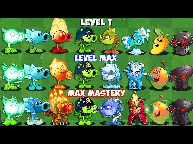 Radom 30 Plants Level 1 vs Max Level vs Max Mastery Battlez - Who Will Win? - Pvz 2 Plant vs Plant