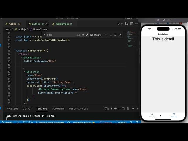 React Native Header Bar Options | Hide Header Bar