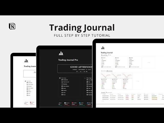 Notion Trading Journal Tutorial: Master Your Trades Step-by-Step + Free Template