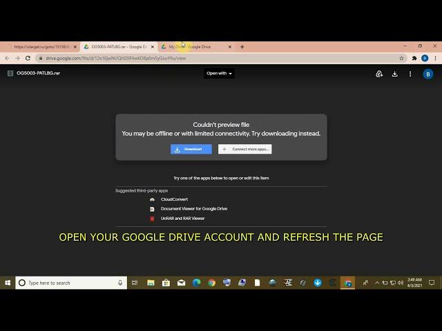 Tutorial to Bypass Google Drive Download Limit