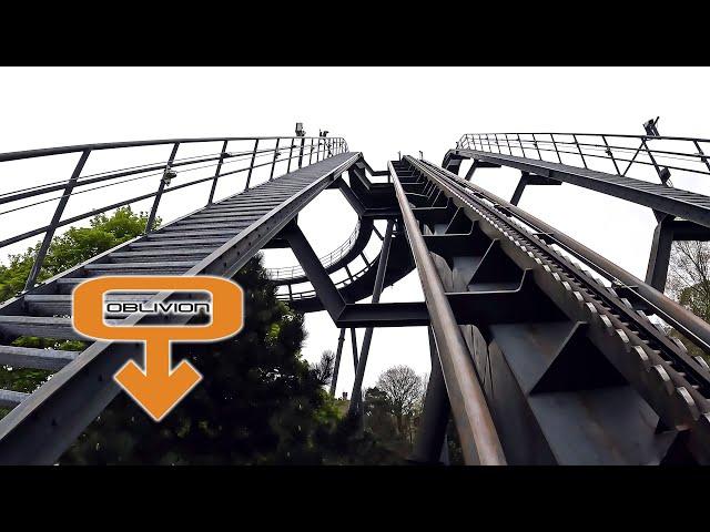 Oblivion [4K] Front Seat POV - Alton Towers Resort