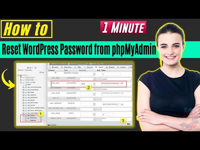 How to Reset WordPress Password from phpMyAdmin 2024