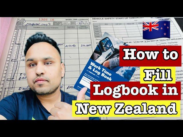 How to Fill Logbook In New Zealand | New Zealand  Trucking | Manpreet Dhillon VLOGS