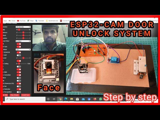 esp32 cam face detection door lock system #esp32cam #arduinoprojects