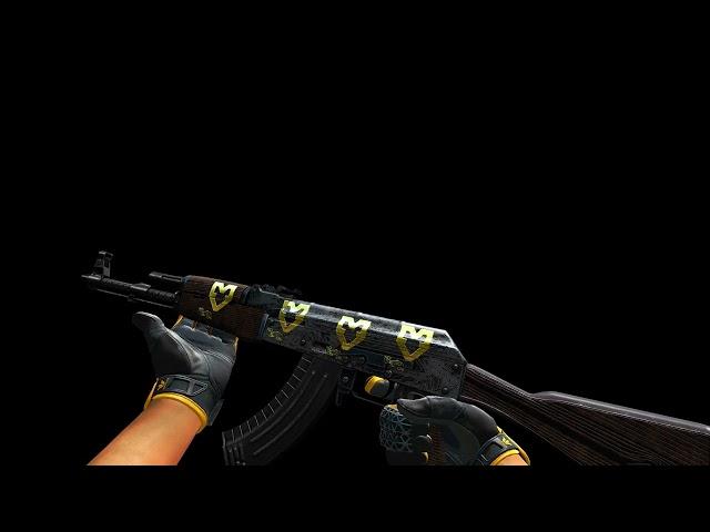 CSGO Sticker | MOUZ (Gold) | Paris 2023 | AK-47 | Steel Delta