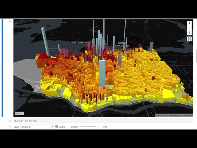 Creating 3D maps with Leafmap and MapLibre