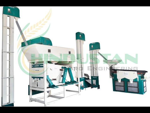 SEED CLEANING MACHINE WITH GRADING PLANT