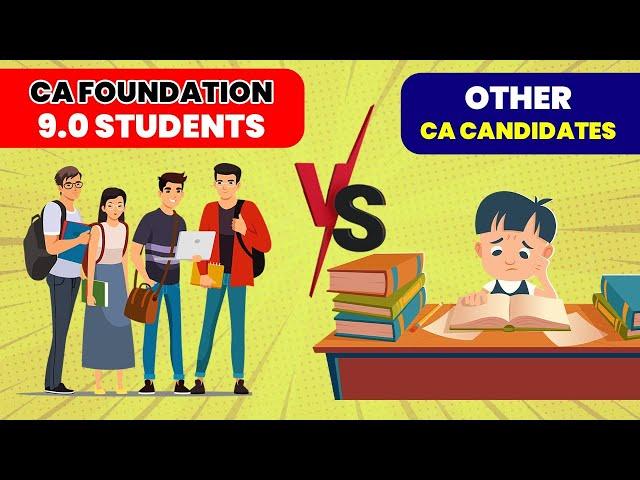 Difference Between CA Foundation 9.0 Students and Other CA Candidates #shorts