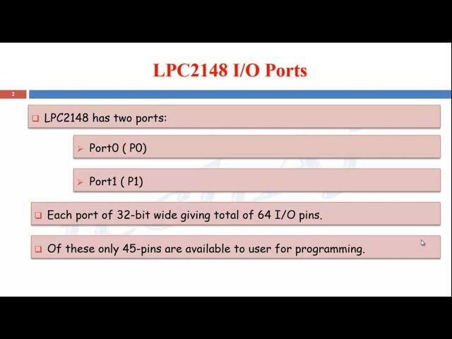 LPC2148 Port register for programming | ARM7 | Advanced Processors