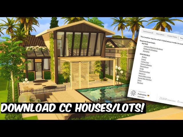 HOW TO INSTALL CUSTOM CONTENT HOUSES/LOTS | The Sims 4 Tutorial