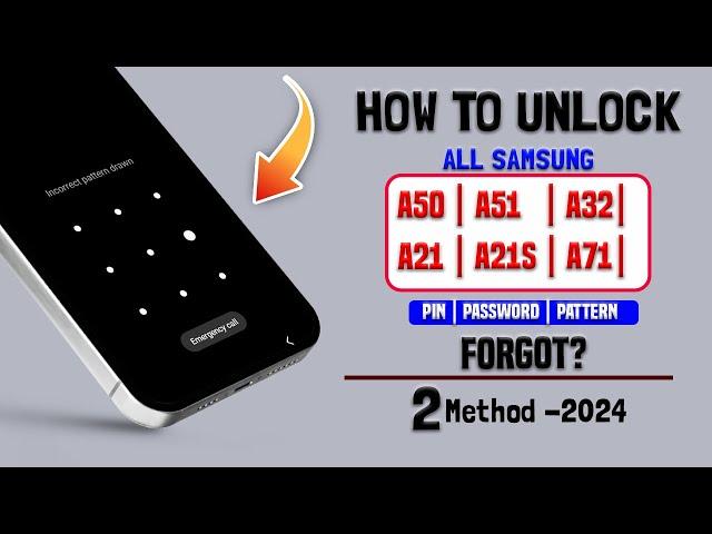 Unlock Every Samsung A50, A51, A32, A21, A21s A71 with this Method | A50, A51,A32,A21,A21s A71 Reset