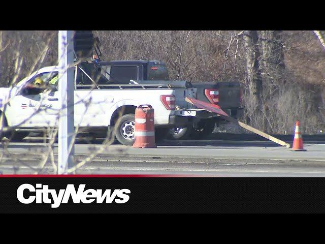 Peace officer hospitalized after collision involving three City of Calgary cars