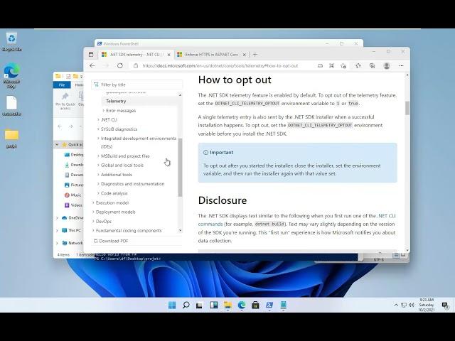 dotnet opt out telemetry