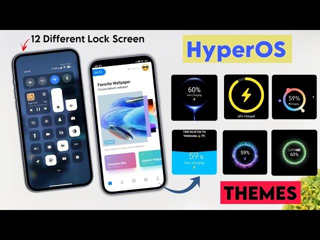 Xiaomi HyperOS Best Customisation Themes | Multiple Charging Animation & Lock Screen Features More..