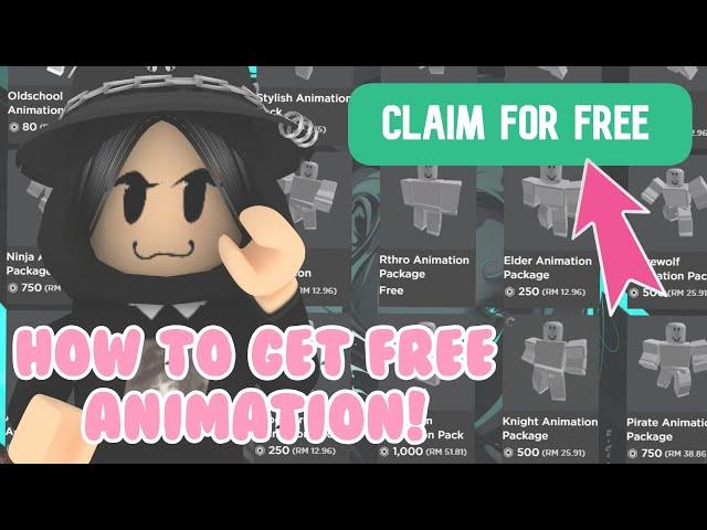 HOW TO GET FREE ROBLOX ANIMATIONS | STILL WORKS!