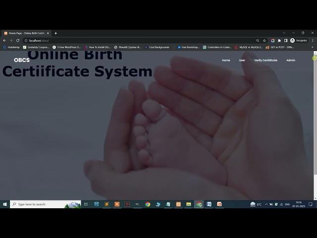 Online Birth Certificate System Using PHP and MySQL V2 | PHPGurukul