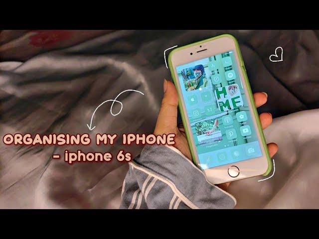 organising+cleaning my phone(iphone 6s)||aesthetic vlog