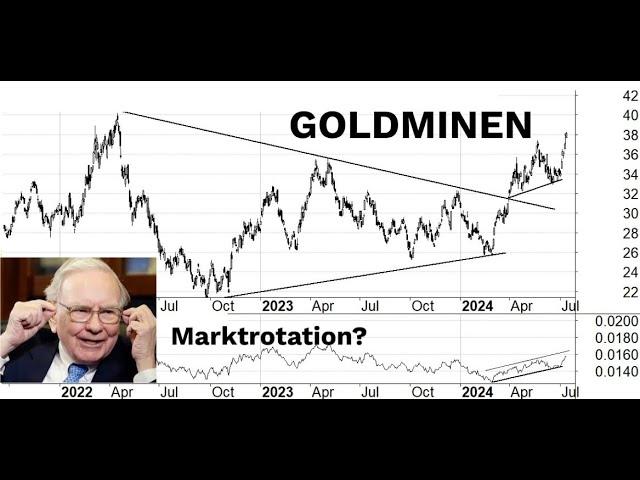 Gold- und Silberminen auf der Überholspur. Kommt jetzt eine Markt-Rotation? So investiert Buffett