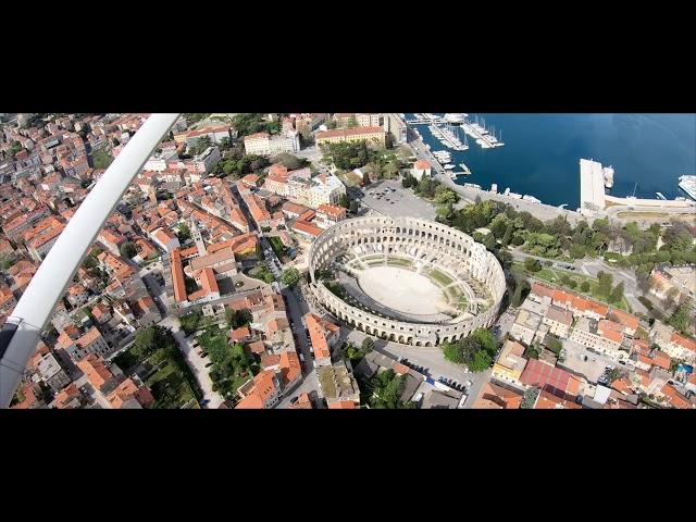 FlightLog #25 - Roman Amphitheatre in Pula (Croatia) | C172 | HD