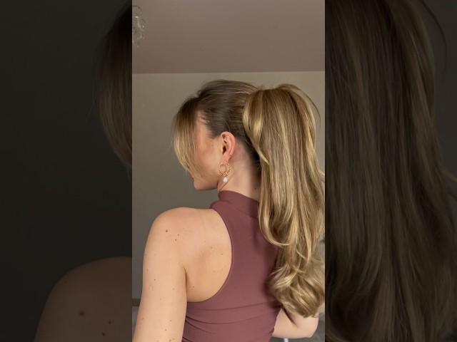 Claw clip ponytail hack  perfect for work or study #hairtutorial #easyhairstyle #hairstyle #shorts