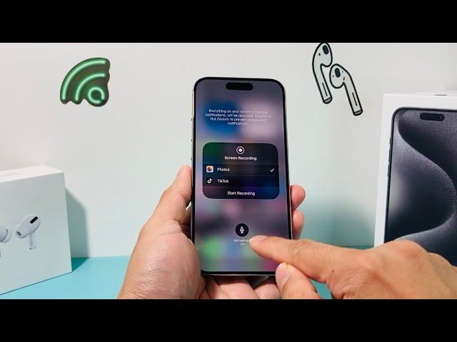 iPhone 15 Pro: How to Screen Record With Sound