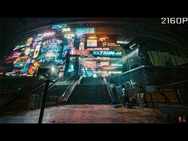 4K | Cyberpunk 2077 Phantom Liberty | Walking Around | Path Tracing with Ray Reconstruction