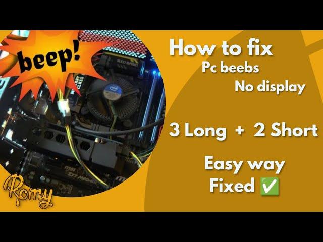 The Ultimate Guide To Pc Error Fix 3 Long Beebs 2 Short Beebs no display | Hp computer beebs fix