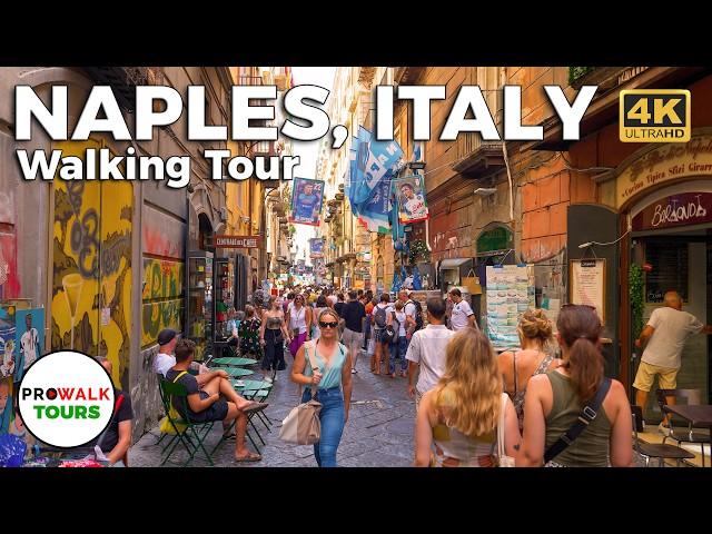 Naples Italy  (ASMR - Binaural City Sound) Walking Tour ‍️- Prowalk Tours