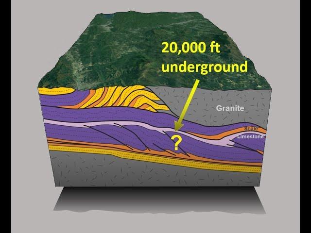 What lies buried 20,000 feet under the Appalachian Mountains?