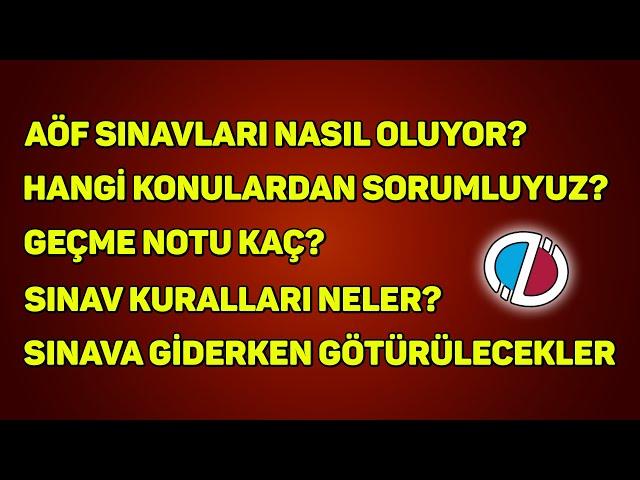 AÖF Sınavları Hakkında Tüm Bilmeniz Gerekenler