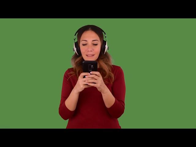 Chroma Key music/spotify 1080p - green screen