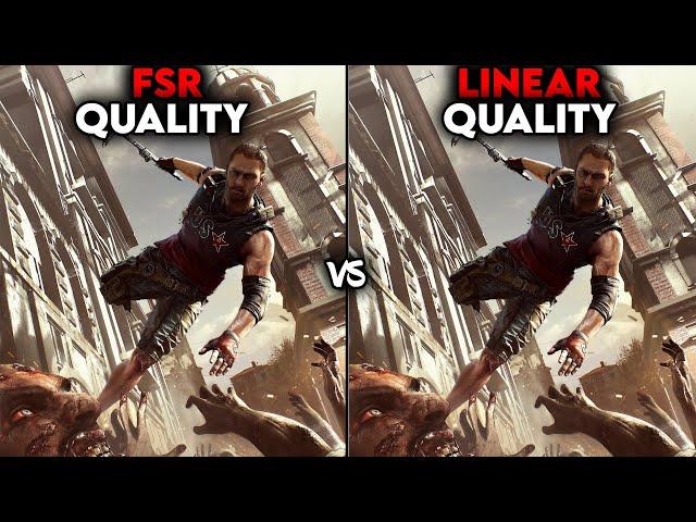 Dying Light 2 - FSR Quality vs Linear Quality - Comparison Test