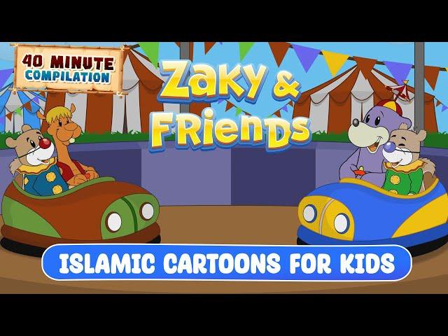 Zaky & Friends 40 Minute Compilation | Islamic Cartoons For Kids