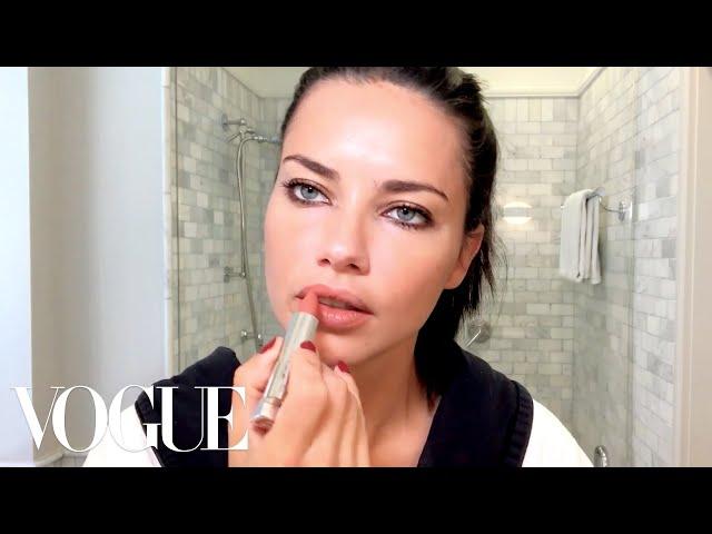 Adriana Lima Gets Ready for a Night Out | Beauty Secrets | Vogue