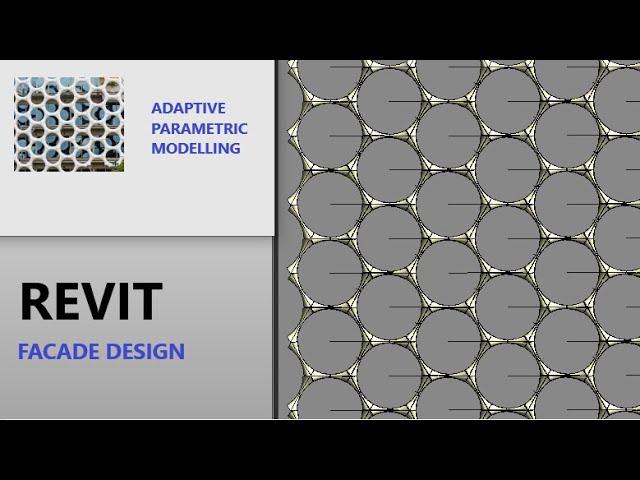 Revit Adaptive Parametric Modelling  (FACADE DESIGN -rings )