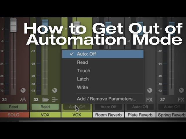 How to get out of Automation Mode