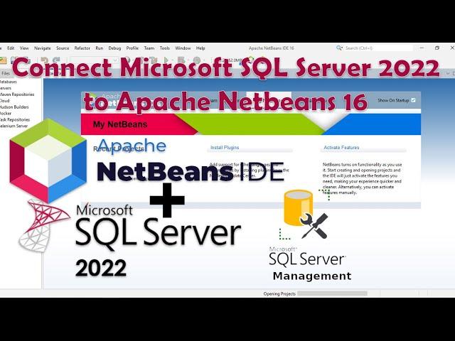 Netbeans 16 with MS SQL SERVER 2022 #5: Connect SQL Server to Netbeans 16