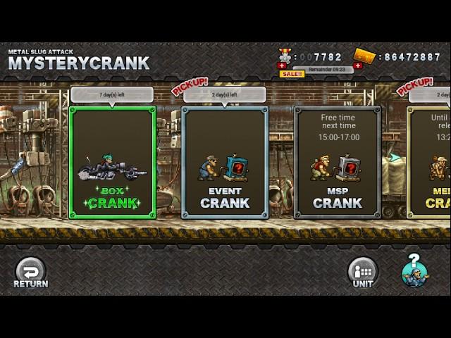 [Metal Slug Attack] Event Crank (30x)