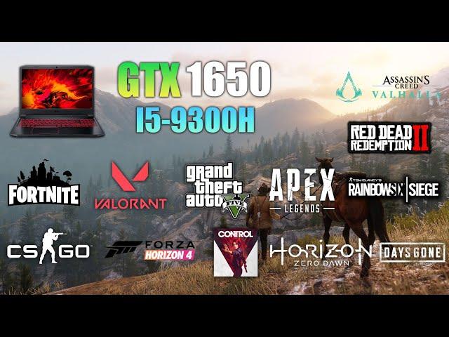 GTX 1650 laptop Test in 14 games ft i5-9300H in 2022