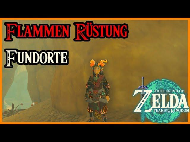 Flammen Rüstung Fundorte Zelda Tears of the Kingdom Flammen Set finden und bekommen