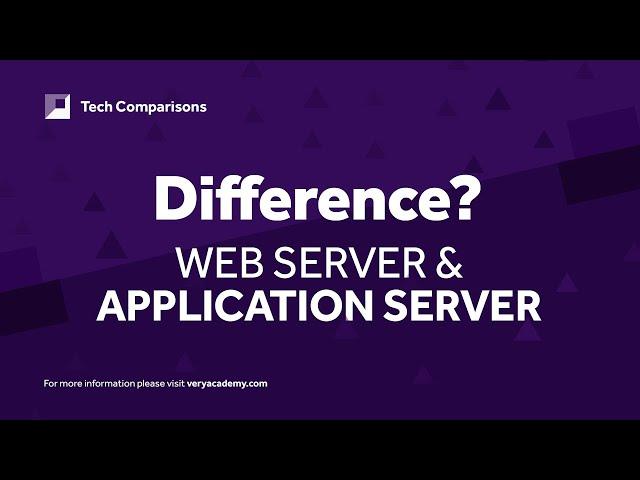 Web Server vs Application Server | Difference Between Web Server and Application Server